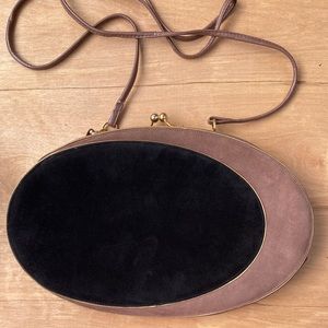 Vintage 70's Bally 2-tone clutch